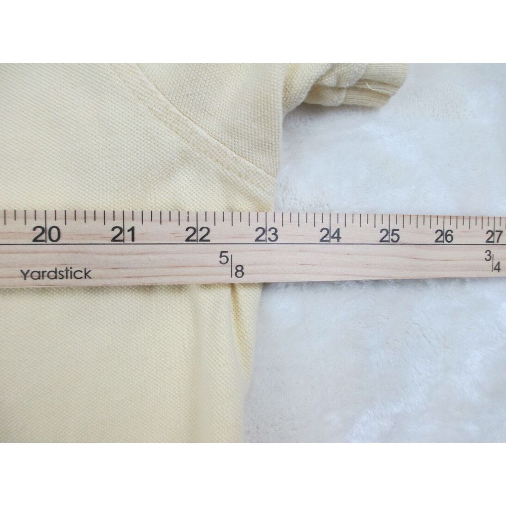 J Crew Polo‎ Shirt Mens Extra Large Yellow Blue Cotton Preppy Casual - Picture 6 of 8